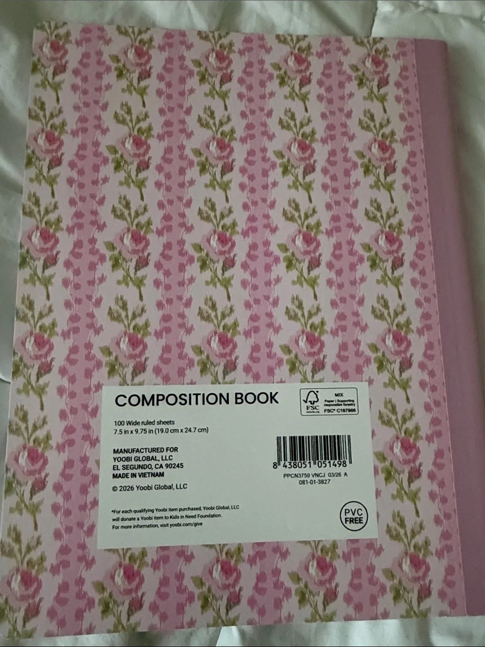 Love Shack Fancy Composition Notebook